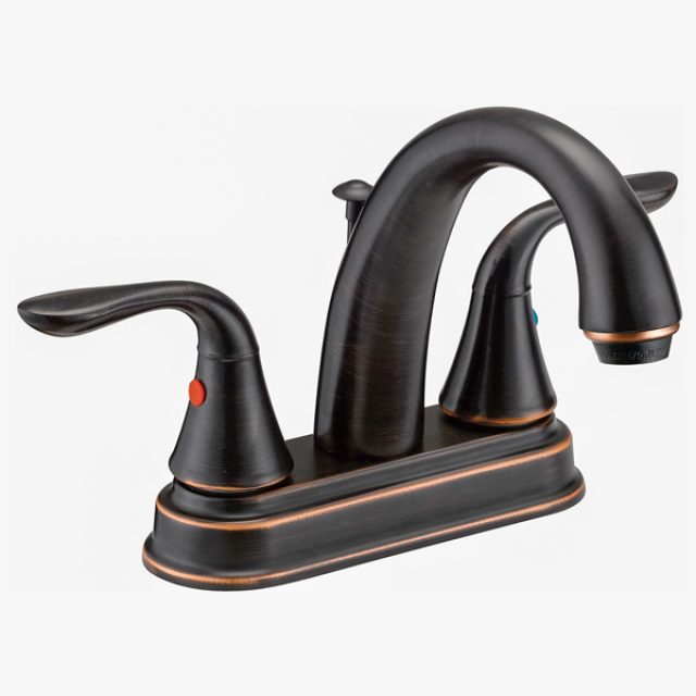 Aqua Plumb Two Lever Bathroom Faucet Oil Rubbed Bronze Heeby S