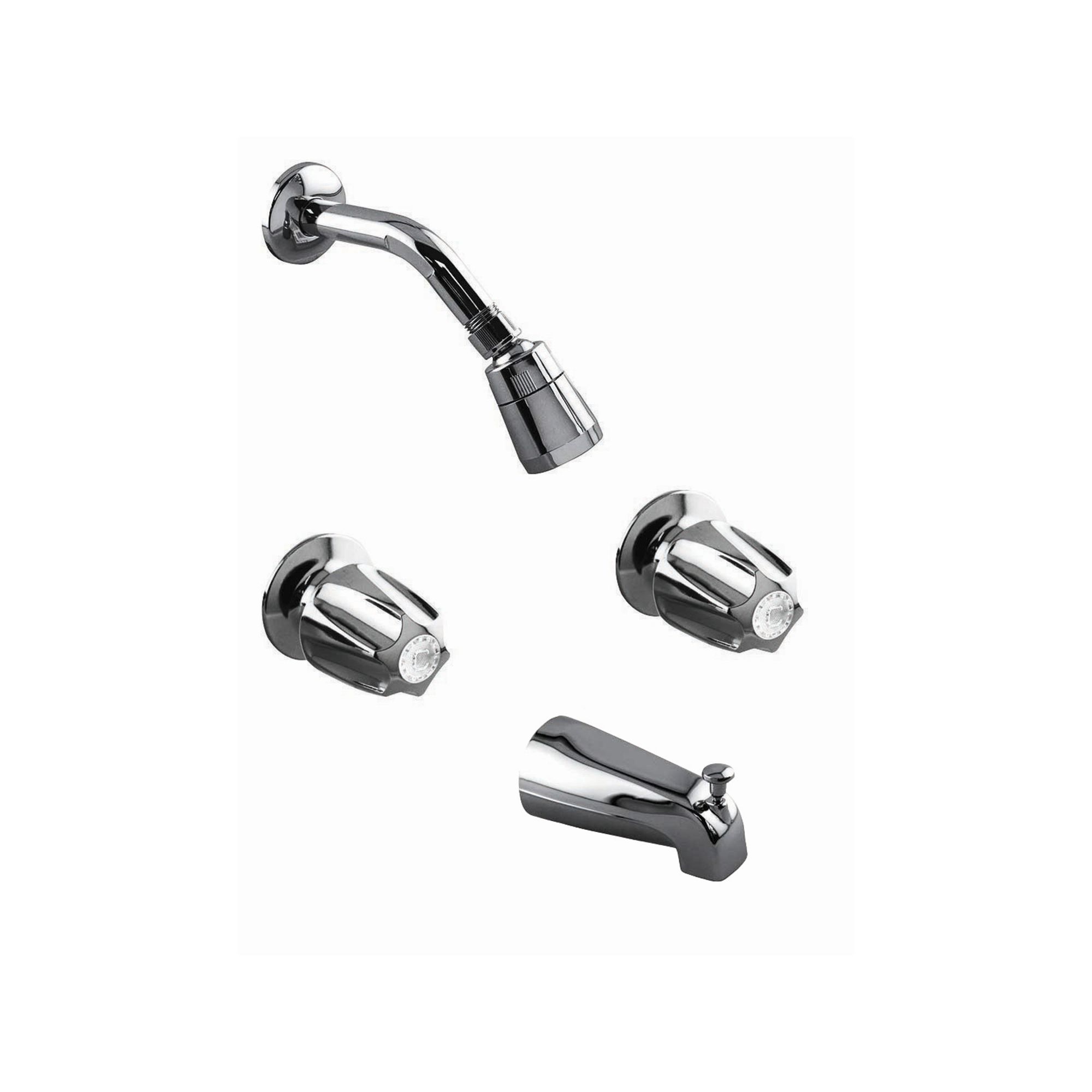 Aqua Plumb Chrome Two Handle Tub Shower Faucet Heeby S Surplus Inc