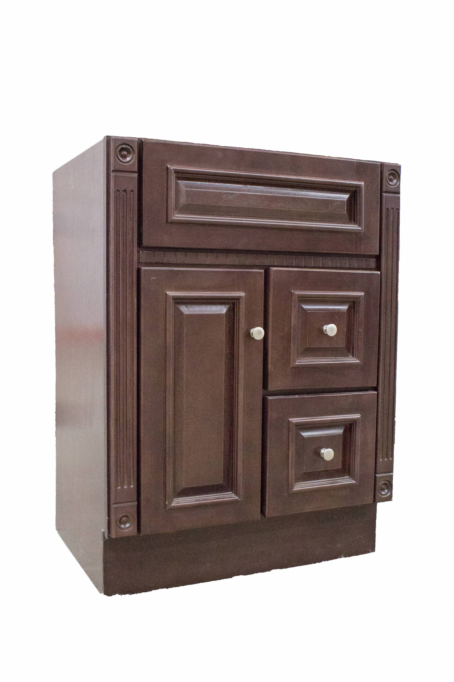 Heritage Bathroom Vanity Cherry 24 X 18 1 Door 2 Drawers Heritage Bathroom Vanity Cherry 24 X 18 1 Door 2 Drawers