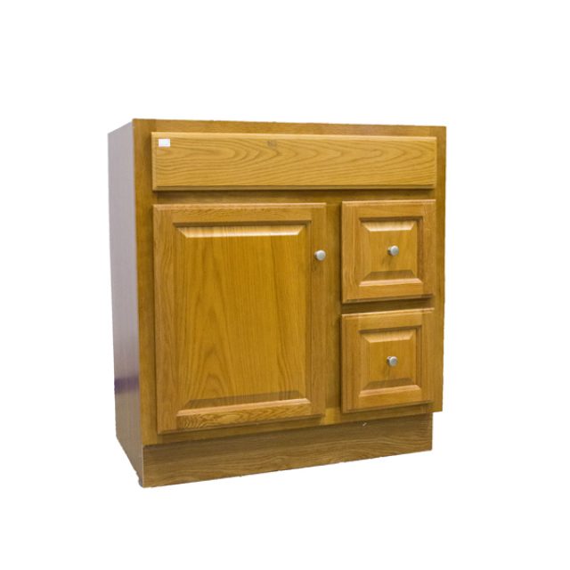 Bathroom Vanity Regal Oak 30 X 21 1 Door 2 Drawers Heeby S Bathroom Vanity Regal Oak 30 X 21 1 Door 2 Drawers