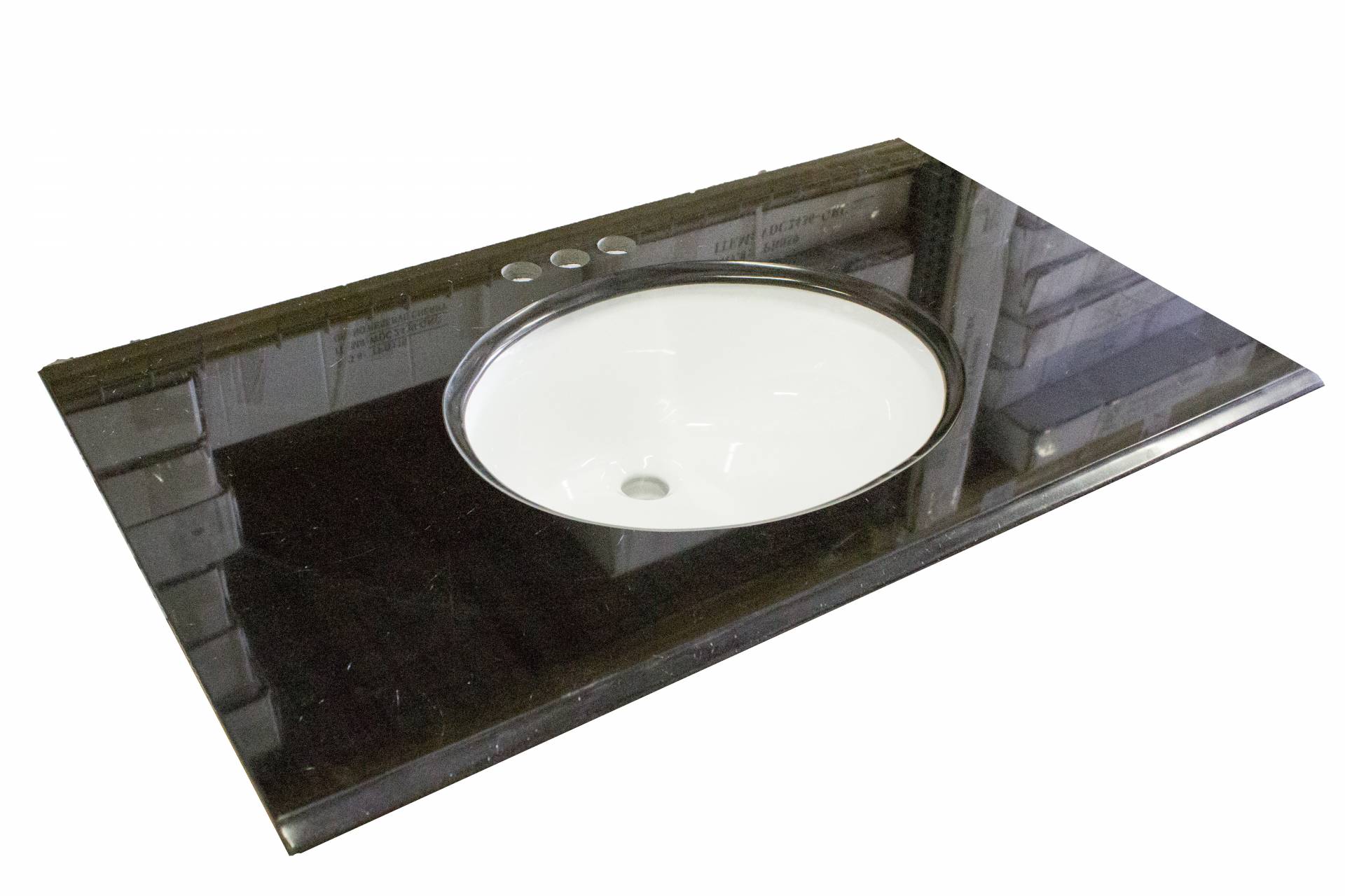 Granite Vanity Top, 31" x 22", Black Heeby's Surplus Inc.