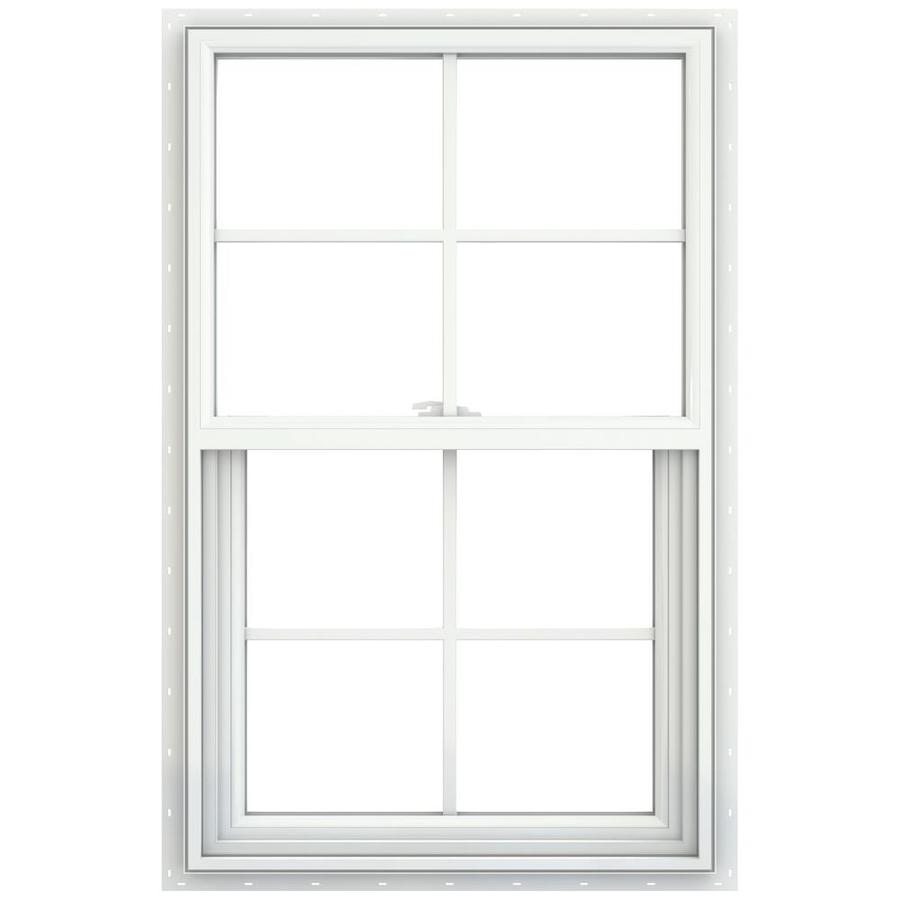 Double hung vinyl windows grid on top only breakvirt
