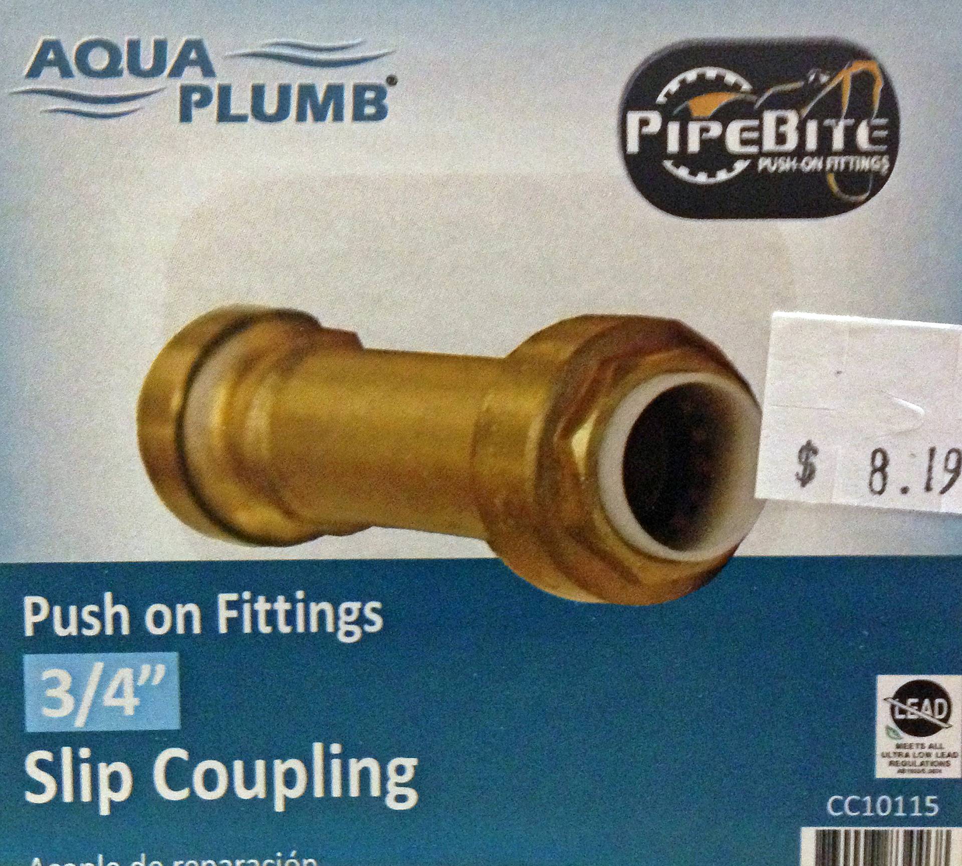 3/4" PipeBite Slip Coupling Heeby's Surplus Inc.