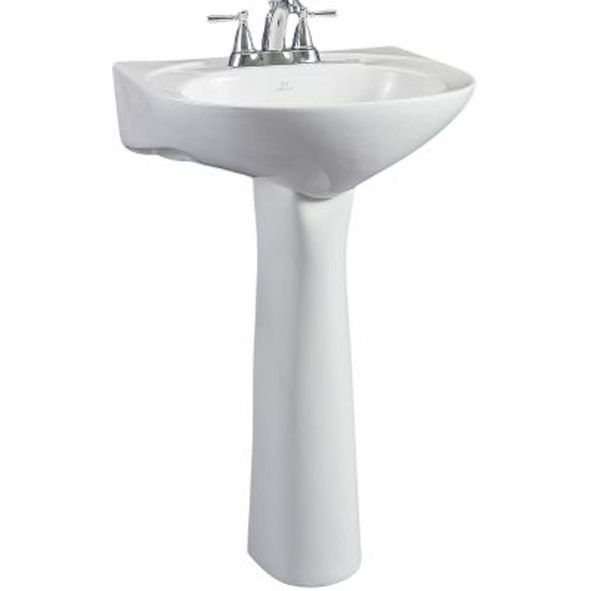 Briggs Altima White Pedestal Sink 4 Center Holes