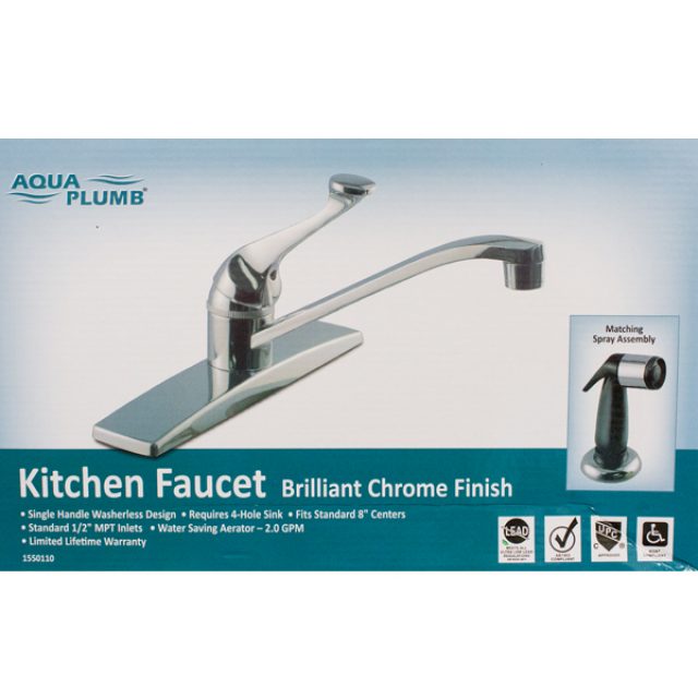 Aqua Plumb Single Level Faucet Chrome Heeby S Surplus Inc