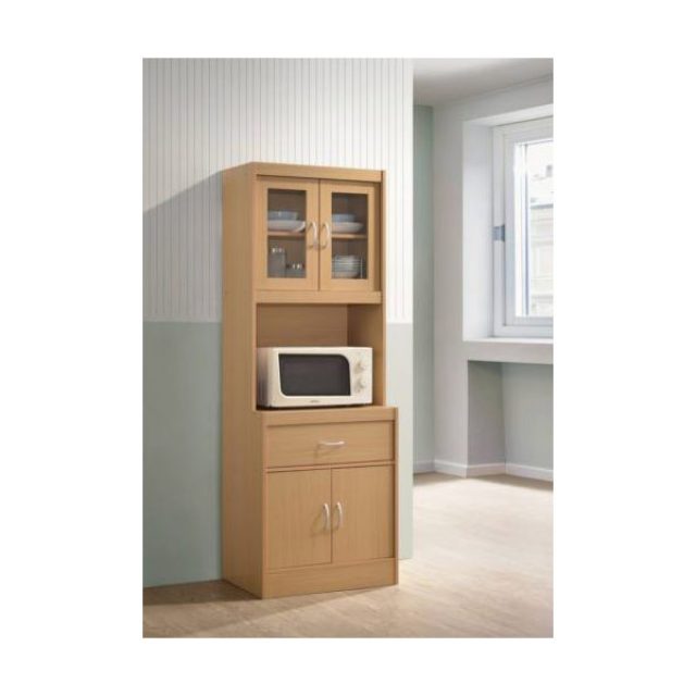 Beech Microwave Cabinet
