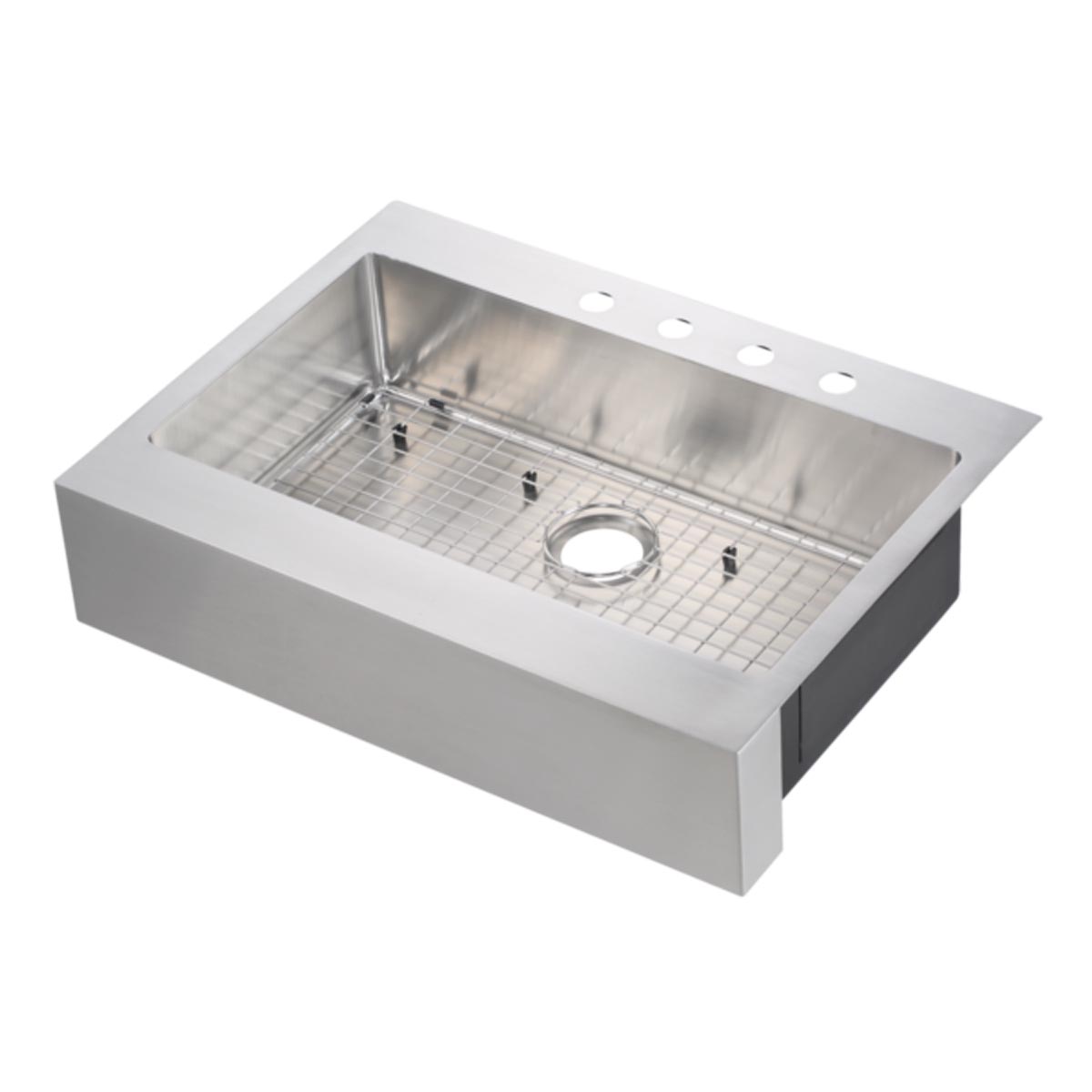 33 X 24 Stainless Steel Farm Sink Flat Apron Front