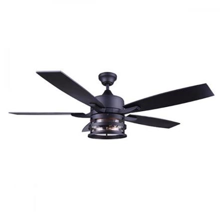 Canarm Duffy 52 Ceiling Fan With Light Black