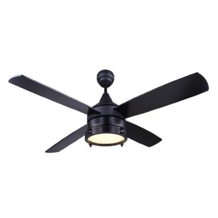 Canarm Simon 52 Ceiling Fan With Light Black